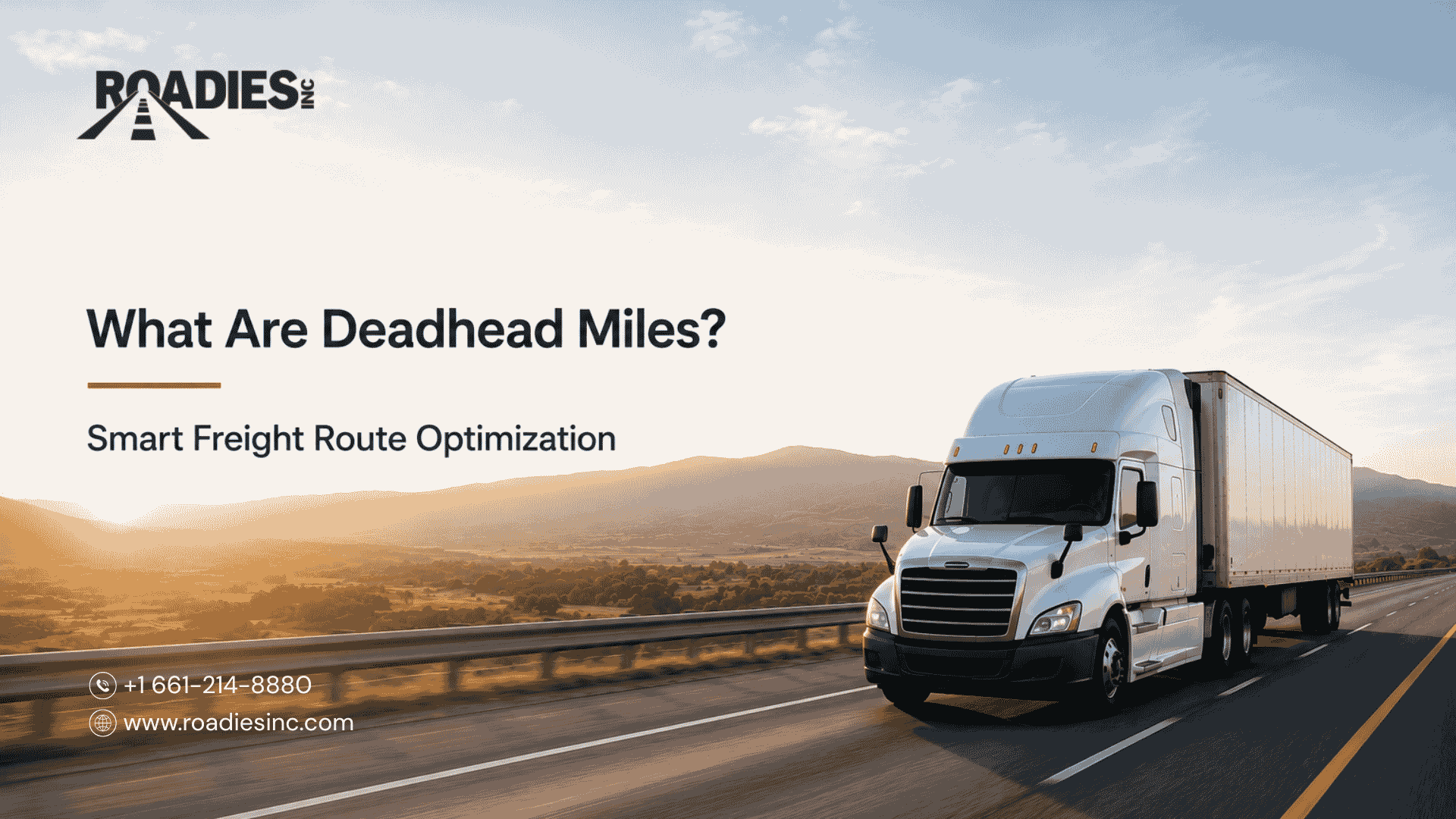 Freight route optimization reducing deadhead miles for commercial trucking fleets